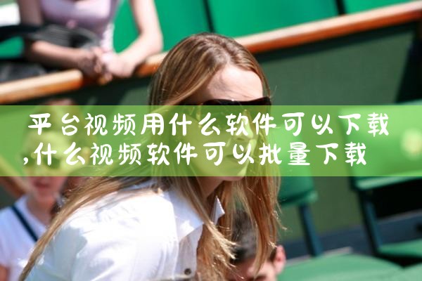 平台视频用什么软件可以下载