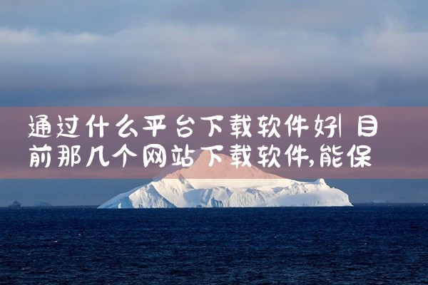 通过什么平台下载软件好|糖心Vlog入口
